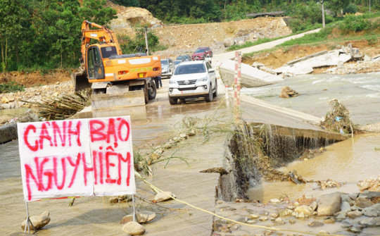 Ban Chỉ huy Phòng chống thiên tai - Tìm kiếm cứu nạn tỉnh Thái Nguyên: Khẩn trương khắc phục hậu quả trận lũ ống 