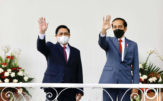 Thủ tướng Phạm Minh Chính hội đàm với Tổng thống Indonesia