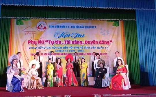 Bệnh viện Quân y 4 chào mừng đại hội phụ nữ cơ sở nhiệm kỳ 2021 - 2026