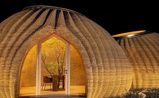 Ngôi nhà làm bằng đất từ công nghệ in 3D