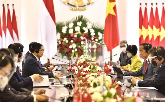 Vietnamese Prime Minister Holds Talks With Indonesian President Ahead of Regional Leaders’ Meeting