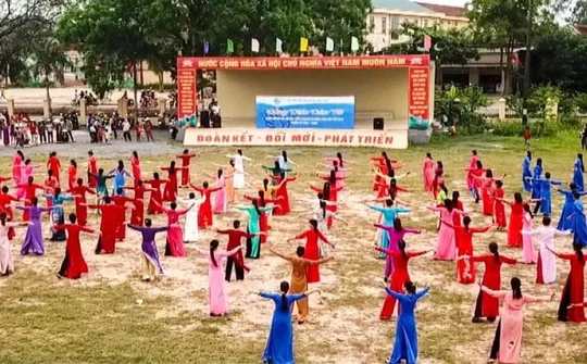Hội Liên hiệp phụ nữ xã Nghi Văn (Nghi Lộc):  Lan tỏa nhảy dân vũ