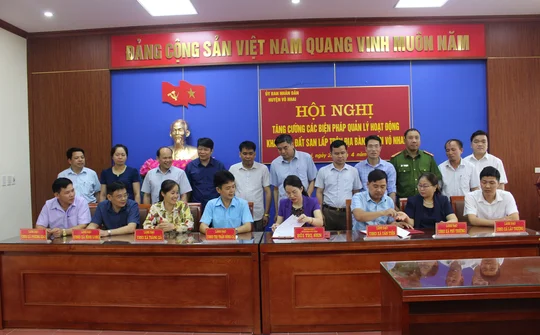 Thái Nguyên: Tăng cường các giải pháp quản lý hoạt động khai thác đất san lấp trên địa bàn huyện Võ Nhai