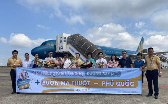 Vietnam Airlines khai thác thêm 9 đường bay đến Phú Quốc