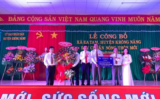EA TAM (Krông Năng) đón bằng đạt chuẩn Nông thôn mới năm 2020