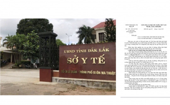 Đắk Lắk: Sở Y tế  gửi công văn đến các cơ sở khám chữa bệnh sẵn sàng công tác phòng, chống dịch