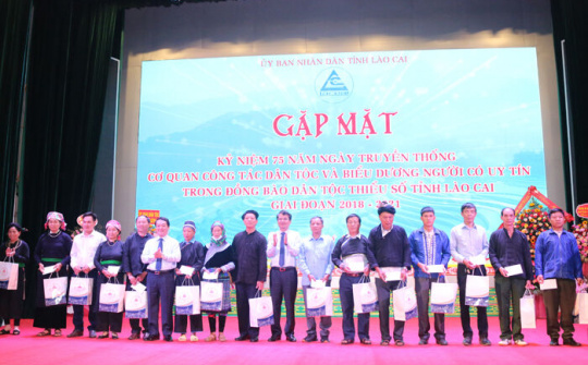 Lào Cai: Kỷ niệm 75 năm Ngày truyền thống cơ quan công tác Dân tộc và biểu dương người có uy tín trong đồng bào DTTS