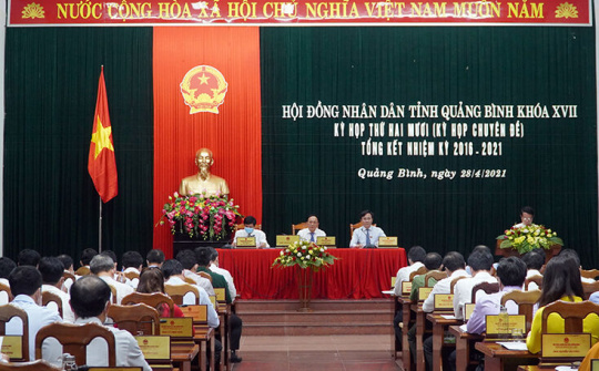 Quảng Bình: HĐND tỉnh khóa XVII tổng kết hoạt động nhiệm kỳ 2016 - 2021