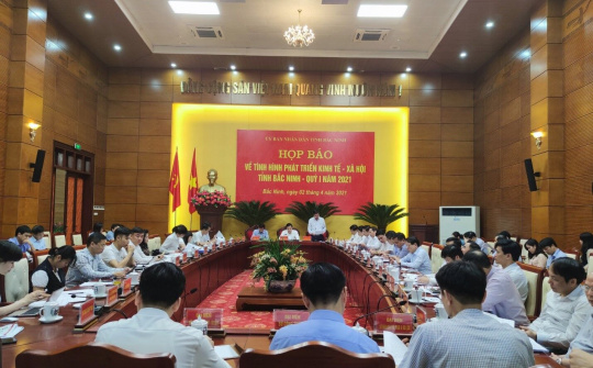 Bắc Ninh: Họp báo về tình hình phát triển kinh tế - xã hội Quý I/2021
