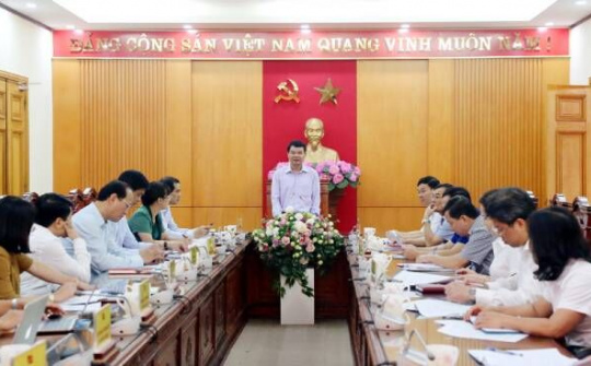 Lào Cai: Thường trực Tỉnh ủy làm việc với Sở Giáo dục và Đào tạo.