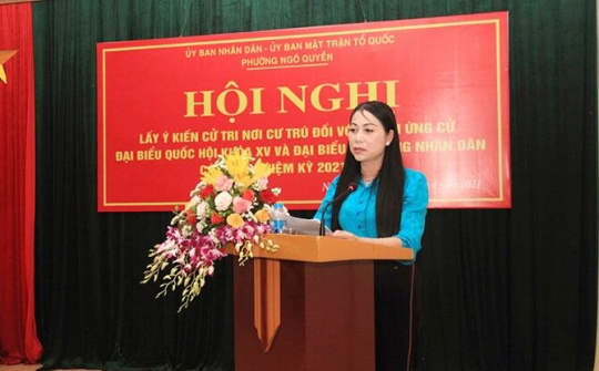 Vĩnh Phúc: 100% cử tri có mặt nhất trí danh sách giới thiệu ứng cử đại biểu các cấp