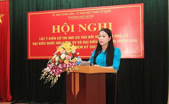 Vĩnh Phúc: 100% cử tri có mặt nhất trí danh sách giới thiệu ứng cử đại biểu các cấp