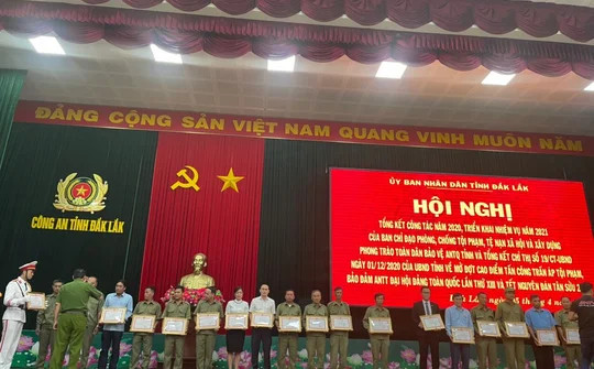 Đắk Lắk: Tổng kết công tác phòng, chống tội phạm đảm bảo an ninh trật tự