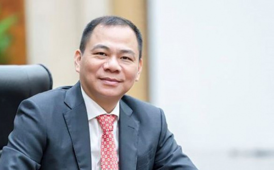 Ông Phạm Nhật Vượng giàu thứ 274 thế giới, tài sản 8,7 tỉ USD