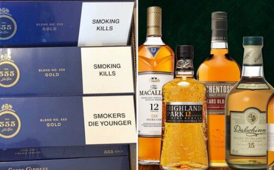 Từ 15/5, thuốc lá và rượu nhập khẩu phải dán tem điện tử