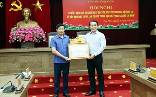 Vĩnh Phúc: Sơ kết 5 năm thực hiện Chỉ thị số 05 của Bộ Chính trị