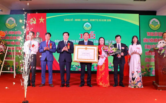 Kim Sơn (Sơn Tây) về đích nông thôn mới nâng cao