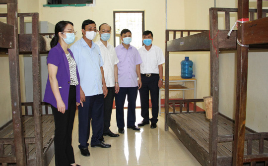 Lãnh đạo tỉnh Thái Nguyên kiểm tra công tác phòng, chống dịch COVID-19 tại Võ Nhai