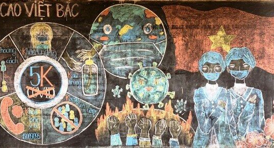 Đoàn trường PT Vùng cao Việt Bắc đẩy mạnh công tác tuyên truyền phòng chống đại dịch Covid-19