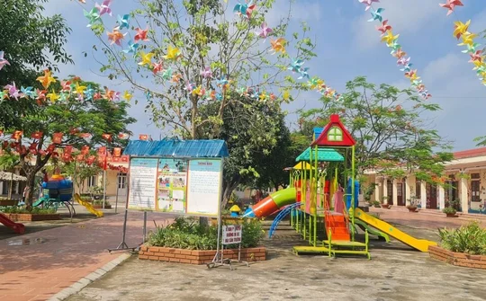 Trường MN Nga An: Chung tay góp phần xây dựng Nông thôn mới nâng cao tại địa phương