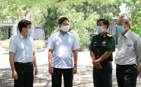 Ninh Thuận: Lãnh đạo tỉnh kiểm tra các cơ sở cách ly tập trung phòng, chống dịch COVID-19