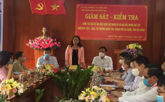 Phó Chủ tịch nước giám sát, kiểm tra công tác bầu cử tại Đắk Nông