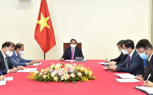 Thủ tướng Phạm Minh Chính điện đàm với Thủ tướng Thái Lan Prayut Chan-o-cha