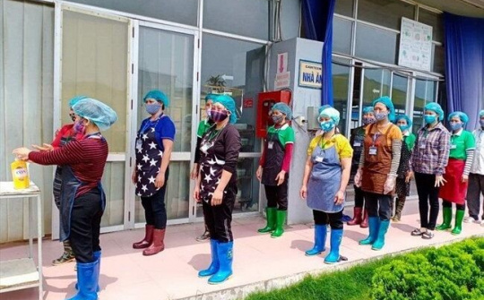 Ninh Bình: Cơ sở sản xuất kinh doanh, khu, cụm công nghiệp tăng cường phòng, chống dịch Covid-19
