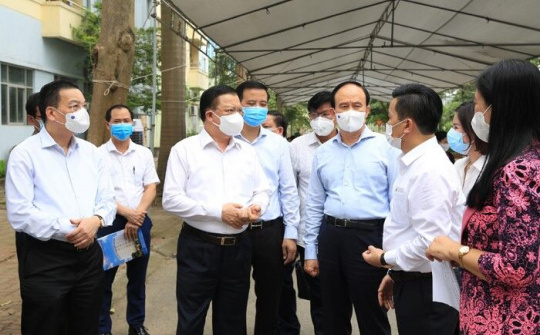 Bí thư Thành ủy Hà Nội Đinh Tiến Dũng: Siết chặt kỷ cương, kỷ luật để đẩy lùi dịch bệnh