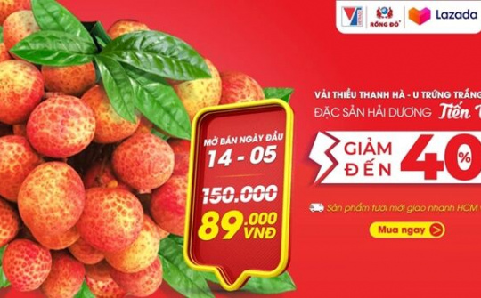 Vải thiều Thanh Hà lên sàn thương mại điện tử