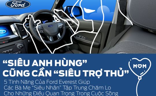 “Siêu anh hùng” cũng cần “Siêu trợ thủ”: 5 tính năng của Ford Everest