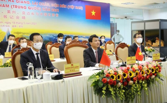 Hội nghị trực tuyến 4 tỉnh biên giới của Việt Nam với tỉnh Vân Nam (Trung Quốc)