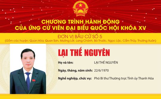 3 nội dung cơ bản trong chương trình hành động của ứng cử viên ĐBQH Lại Thế Nguyên