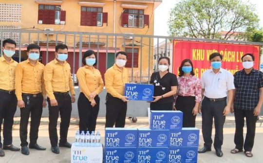 Tặng gần 3 triệu ly sữa và đồ uống cho y bác sĩ, người dân khu vực cách ly tăng cường sức khỏe chống Covid-19