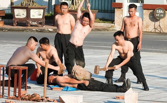 Công an Nam Định diễn tập phương án bảo vệ bầu cử