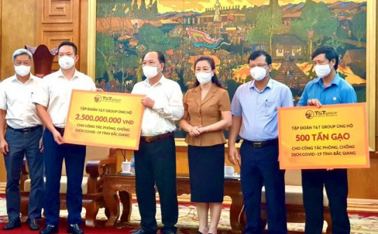 T&T Group ủng hộ 1.000 tấn gạo và 5 tỷ đồng tiếp sức cho Bắc Ninh, Bắc Giang chống dịch