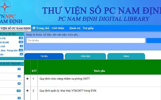 Công ty Điện lực Nam Định xây dựng và khai thác hiệu quả thư viện số