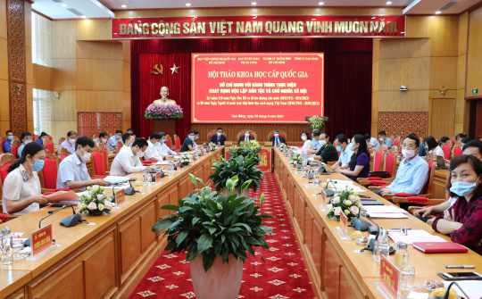 Hội thảo khoa học cấp quốc gia “Hồ Chí Minh với hành trình thực hiện khát vọng độc lập dân tộc và chủ nghĩa xã hội"