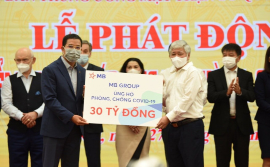 Quỹ mua Vaccine có thêm 30 tỷ đồng ủng hộ từ MB Group