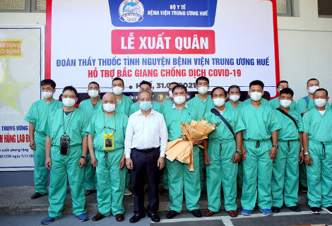 Thừa Thiên Huế hỗ trợ tỉnh Bắc Giang lực lượng y tế phòng chống dịch COVID-19