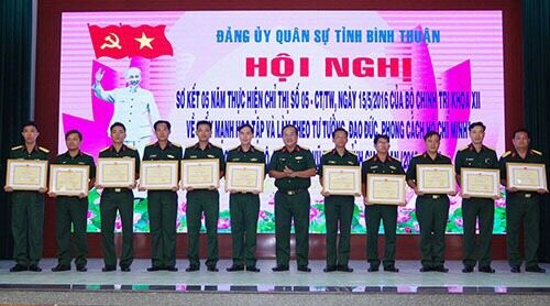 Đảng ủy Quân sự tỉnh Bình Thuận Sơ kết 5 năm thực hiện Chỉ thị 05-CT/TW 