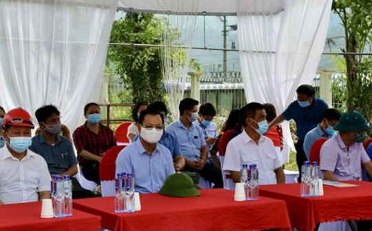 Khu công nghiệp Tằng Loỏng - huyện Bảo Thắng diễn tập phòng, chống Covid-19