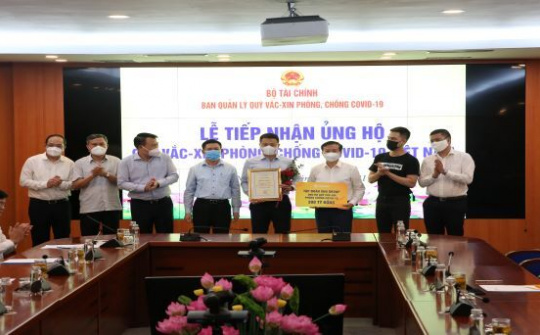 Thêm 20 tỷ cho Quỹ vắc-xin Covid-19 từ Dự án Thế hệ S (S-Generation)