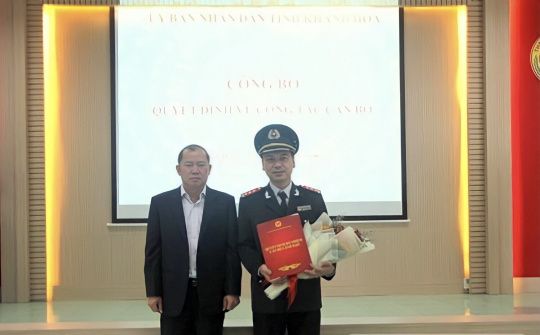 Ông Trương Thanh Phong giữ chức vụ Phó Chánh Thanh tra tỉnh Khánh Hòa