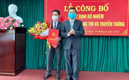 Ông Vương Tôn Kiên giữ chức vụ Phó Giám đốc Sở Thông tin và Truyền thông tỉnh Lâm Đồng