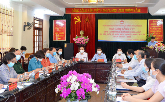 Tuyên Quang: Tổng kết công tác Mặt trận tham gia cuộc bầu cử