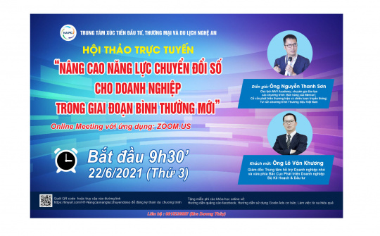 Hội thảo trực tuyến “Nâng cao năng lực chuyển đổi số cho doanh nghiệp trong giai đoạn bình thường mới”