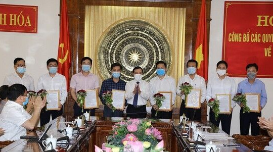 Thanh Hóa: Ban Thường vụ Tỉnh uỷ Công bố quyết định về công tác cán bộ