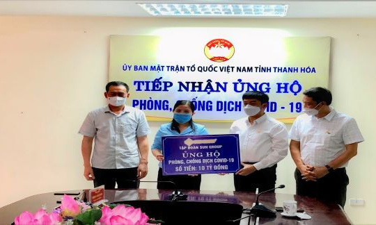 Tập đoàn Sun Group ủng hộ Thanh Hóa 10 tỷ đồng cho Quỹ phòng chống dịch Covid-19
