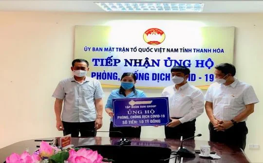 Tập đoàn Sun Group ủng hộ Thanh Hóa 10 tỷ đồng cho Quỹ phòng chống dịch Covid-19